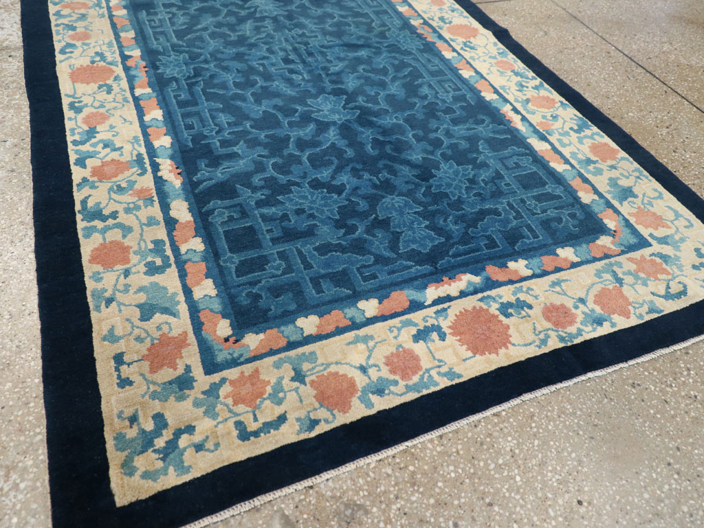 Vintage Chinese Art Deco Accent Rug, No.30354 - Staging