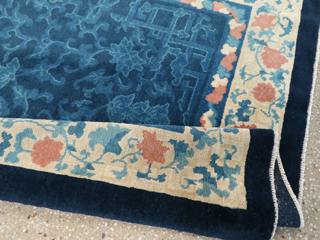 Vintage Chinese Art Deco Accent Rug, No.30354 - Staging