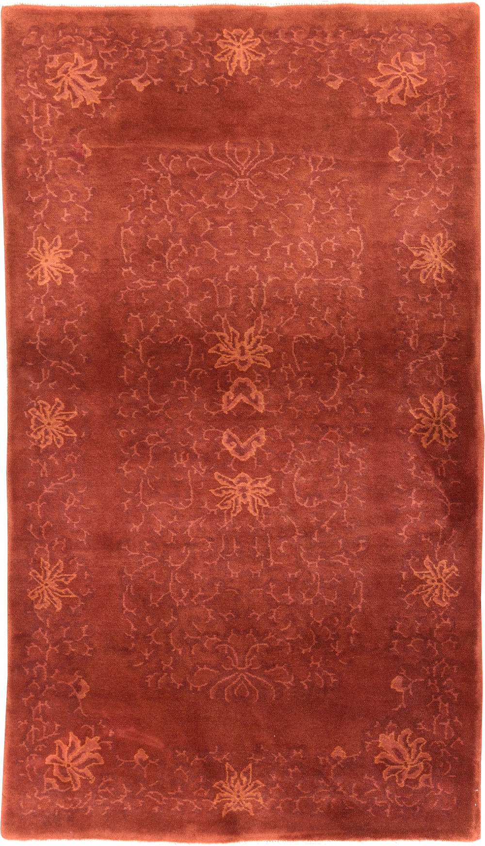 Vintage Chinese Art Deco Accent Rug, No.30359 - Staging