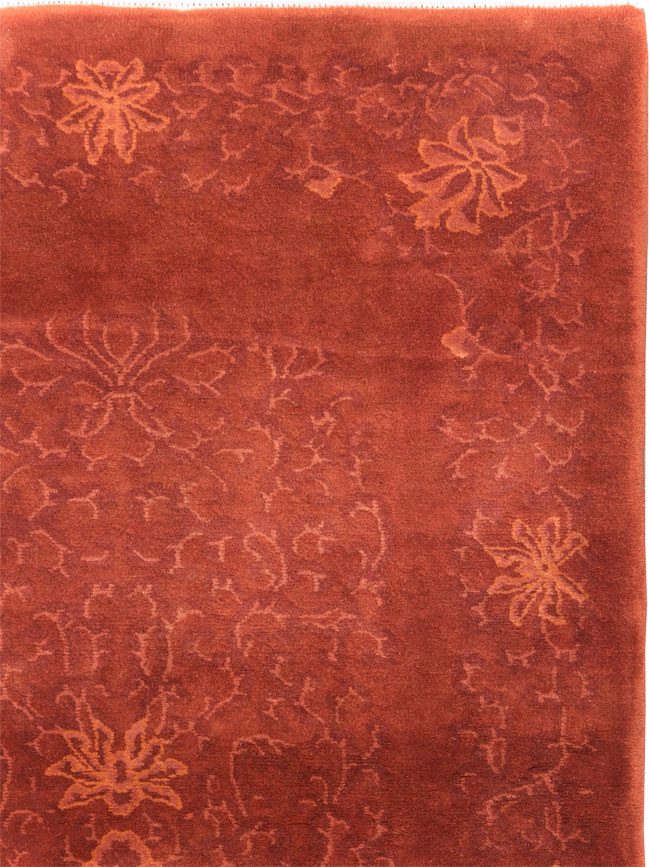 Vintage Chinese Art Deco Accent Rug, No.30359 - Staging