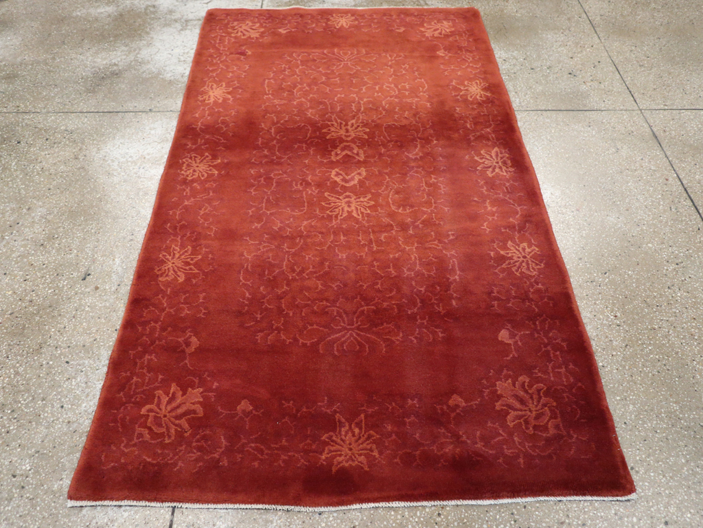 Vintage Chinese Art Deco Accent Rug, No.30359 - Staging