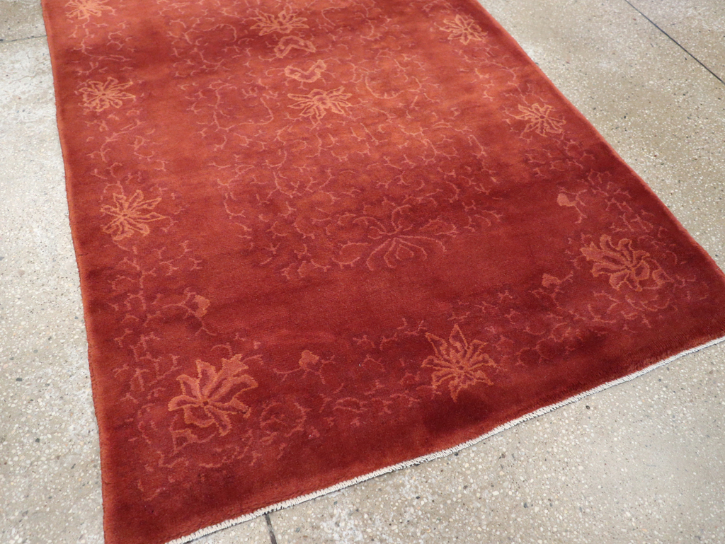 Vintage Chinese Art Deco Accent Rug, No.30359 - Staging