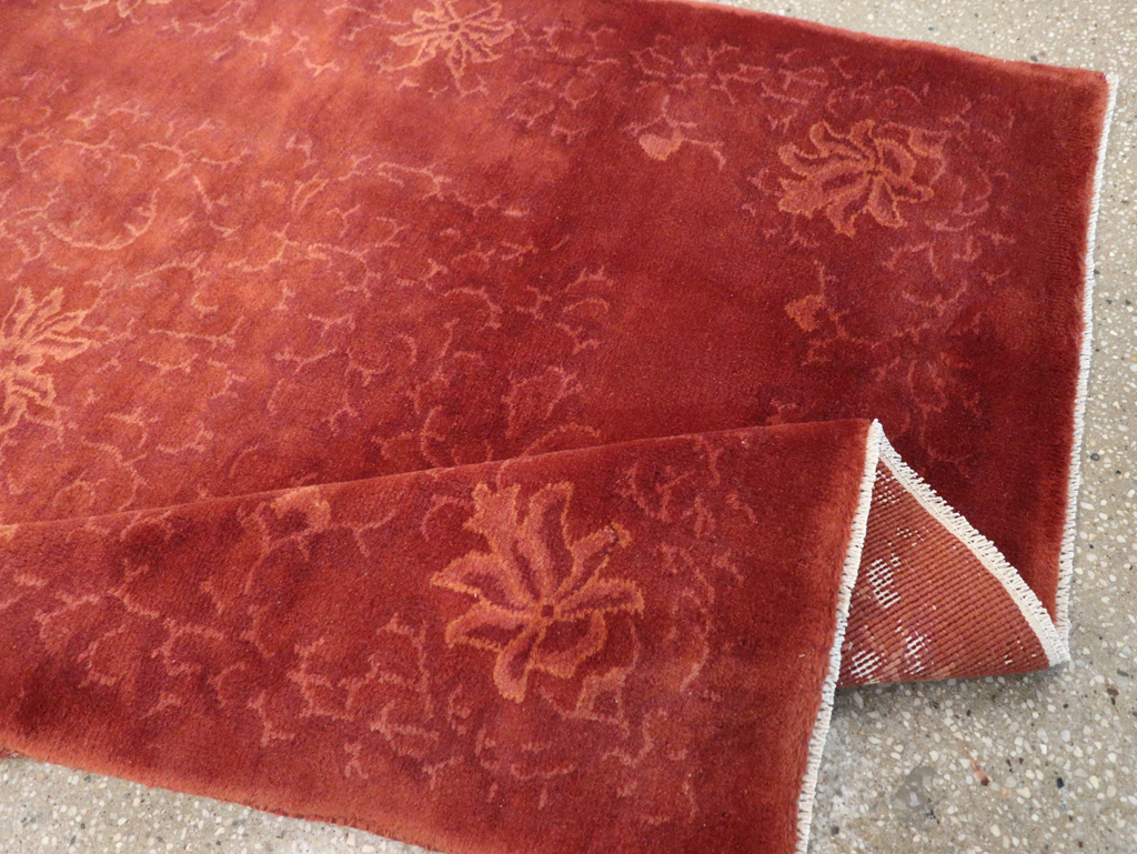 Vintage Chinese Art Deco Accent Rug, No.30359 - Staging