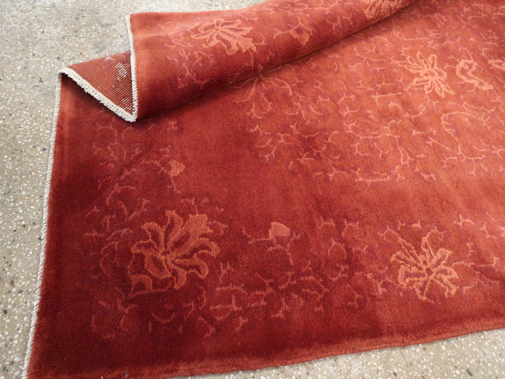 Vintage Chinese Art Deco Accent Rug, No.30359 - Staging