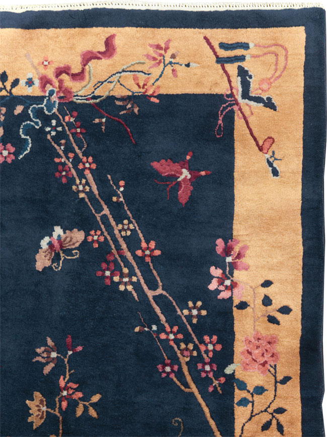 Mid-20th Century Handmade Chinese Art Deco Rug, No.30370 - Staging