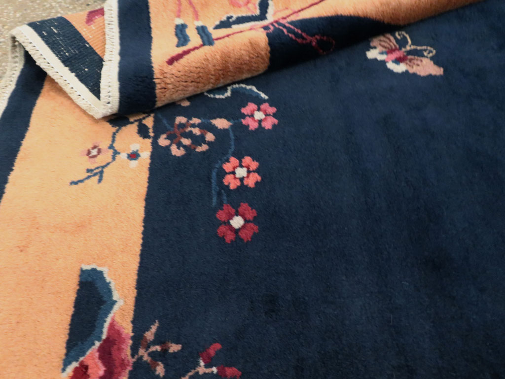 Mid-20th Century Handmade Chinese Art Deco Rug, No.30370 - Staging