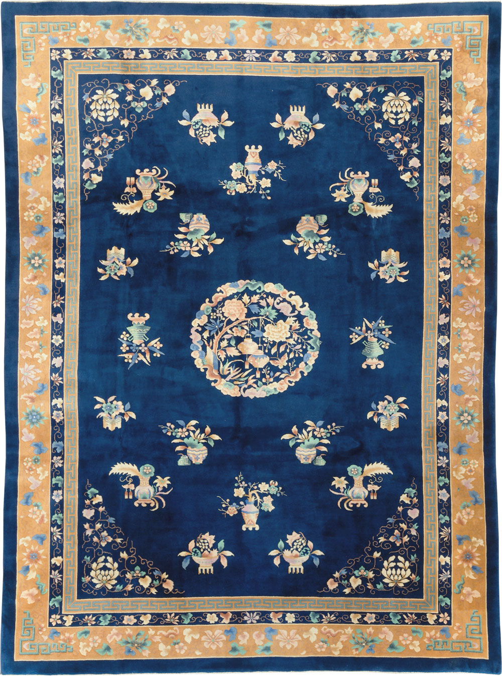 Mid-20th Century  Chinese Art Deco Room Size Carpet, No.30371 - Staging