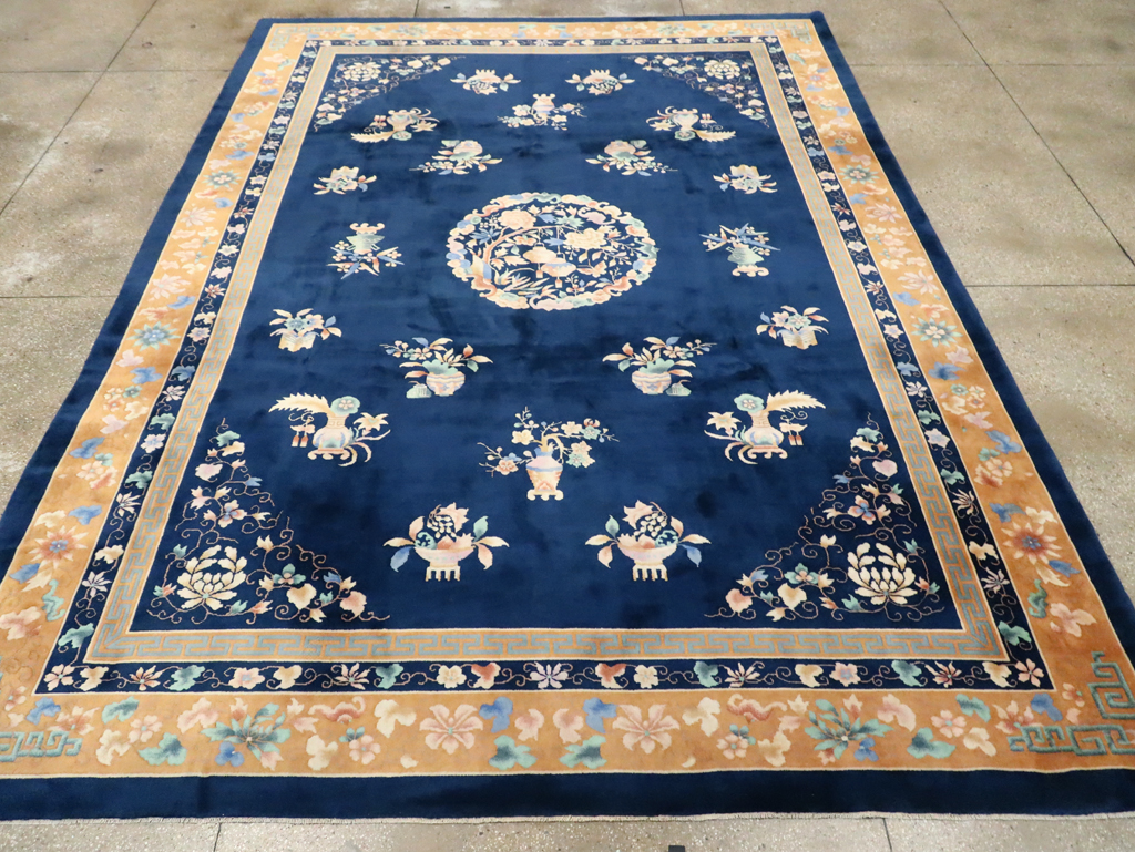 Mid-20th Century  Chinese Art Deco Room Size Carpet, No.30371 - Staging