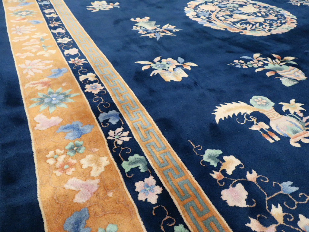 Mid-20th Century  Chinese Art Deco Room Size Carpet, No.30371 - Staging