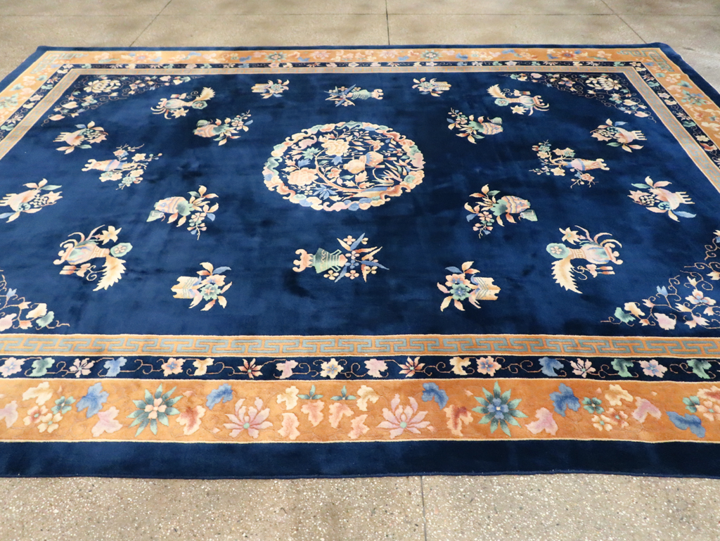 Mid-20th Century  Chinese Art Deco Room Size Carpet, No.30371 - Staging