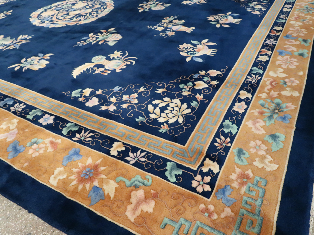 Mid-20th Century  Chinese Art Deco Room Size Carpet, No.30371 - Staging