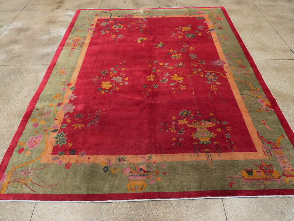 Mid-20th Century Chinese Art Deco Carpet, No.30373 - Staging