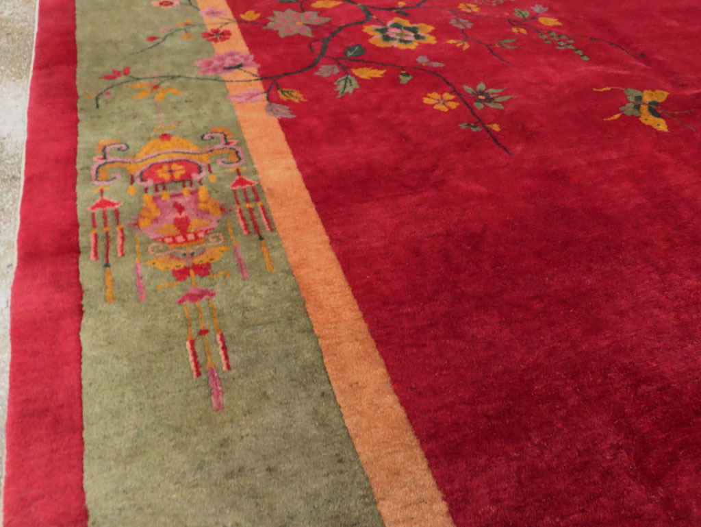 Mid-20th Century Chinese Art Deco Carpet, No.30373 - Staging
