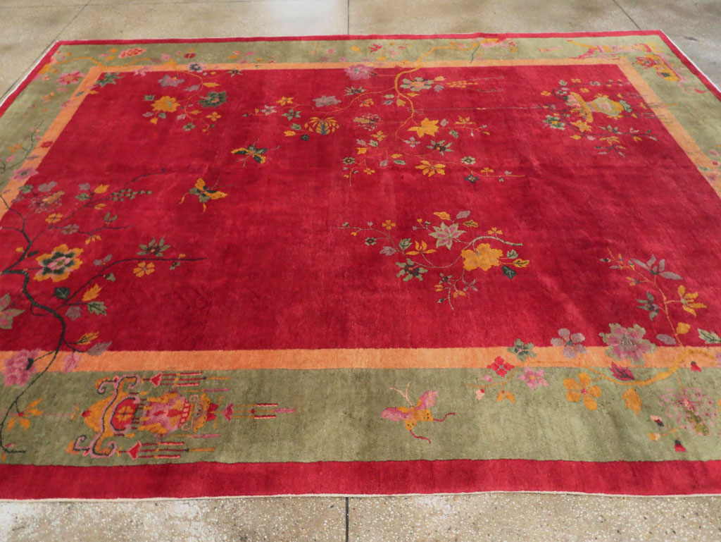 Mid-20th Century Chinese Art Deco Carpet, No.30373 - Staging