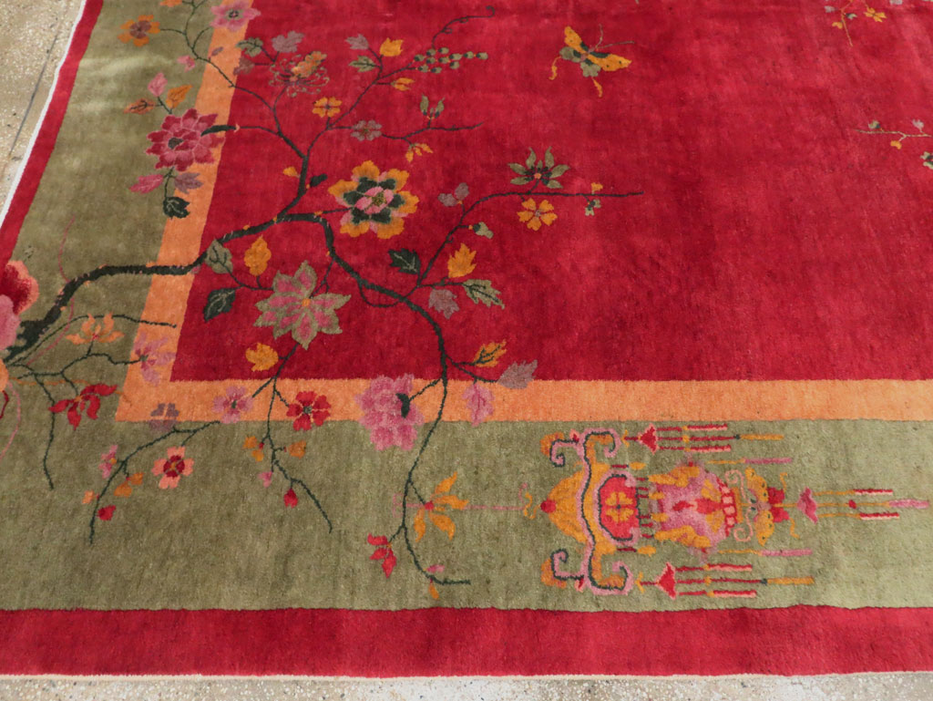 Mid-20th Century Chinese Art Deco Carpet, No.30373 - Staging