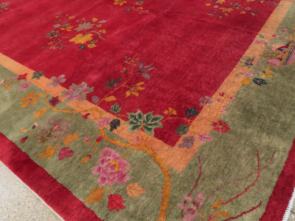 Mid-20th Century Chinese Art Deco Carpet, No.30373 - Staging