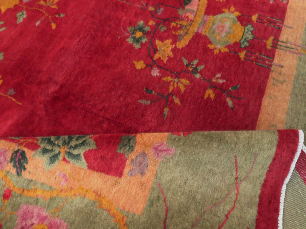 Mid-20th Century Chinese Art Deco Carpet, No.30373 - Staging