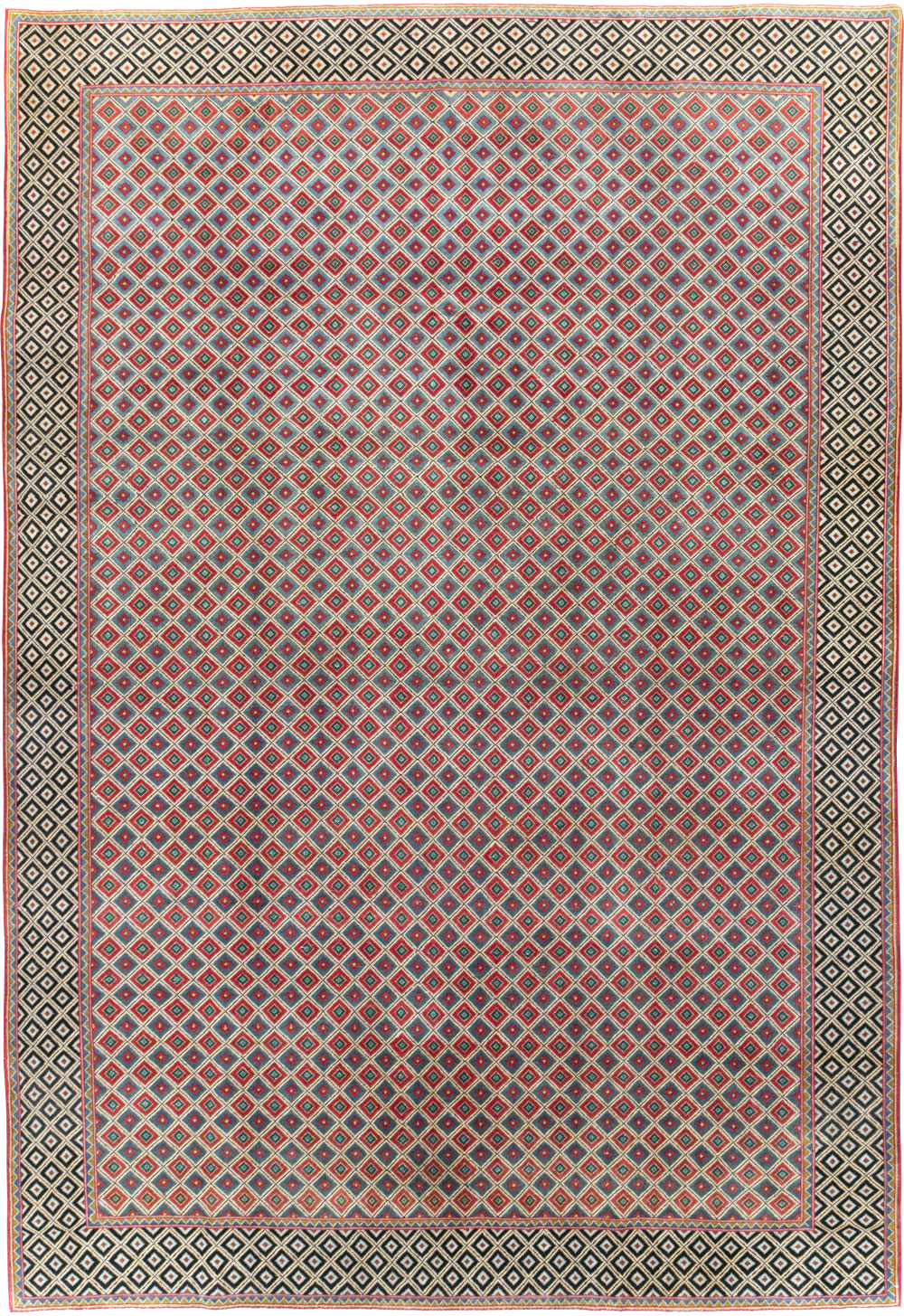 Vintage Persian Quom Small Room Size Carpet, No.30374 - Staging