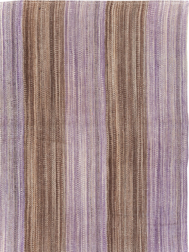 Contemporary Turkish Flatweave Kilim Small Room Size Carpet, No.30382 - Staging