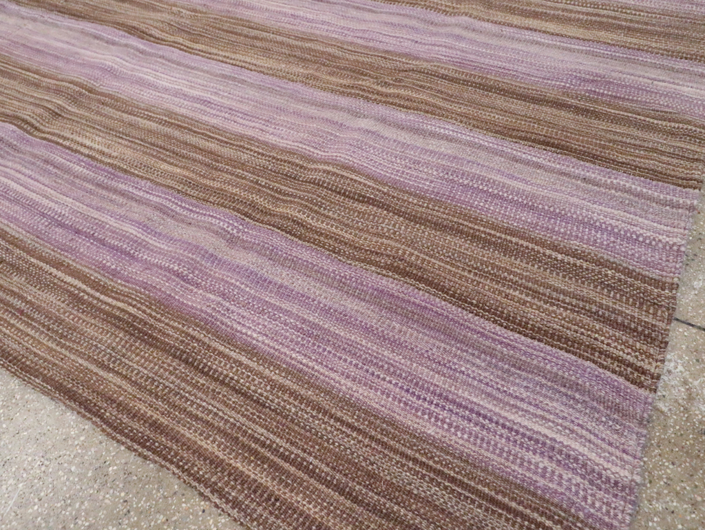 Contemporary Turkish Flatweave Kilim Small Room Size Carpet, No.30382 - Staging