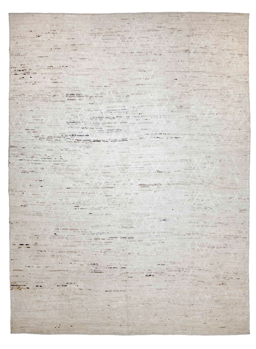 Contemporary Moroccan Room Size Carpet, No.30397 - Staging