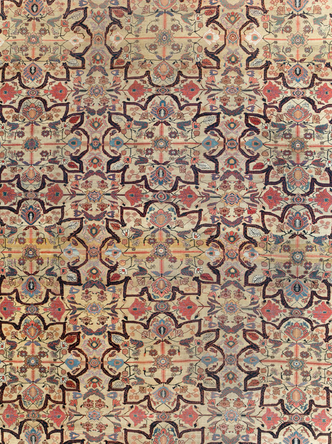 Antique Sarouk Fereghan Carpet, No.30399 - Staging