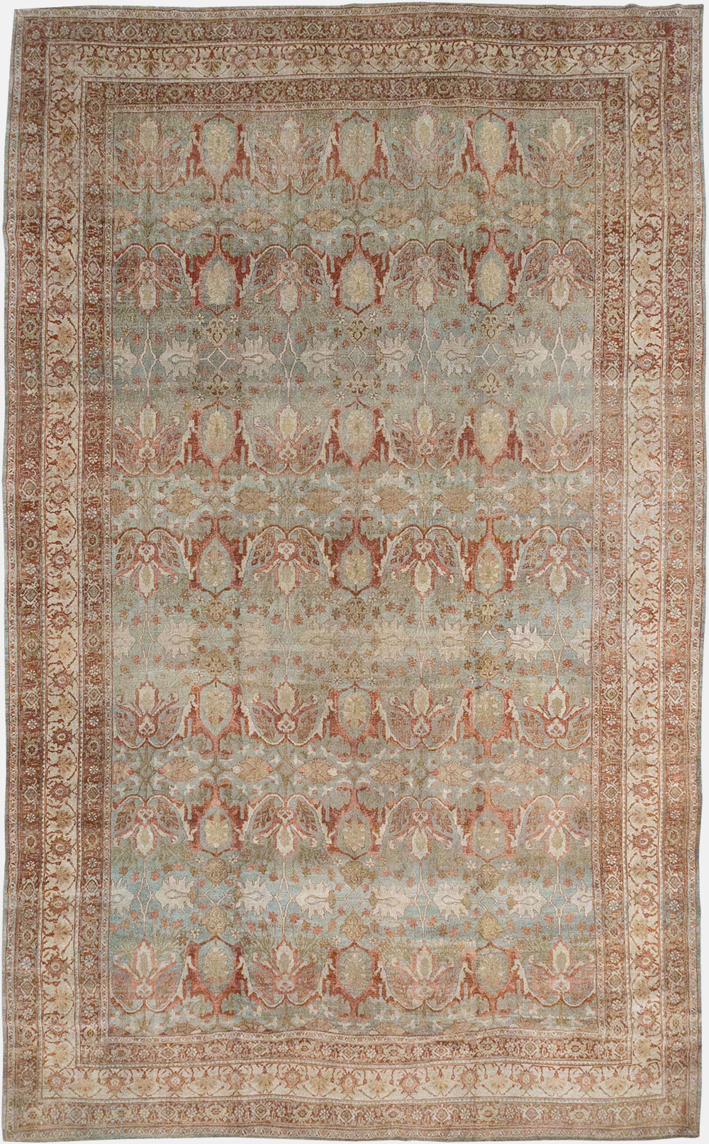 Antique Persian Bidjar Oversize Carpet, No.30402 - Staging