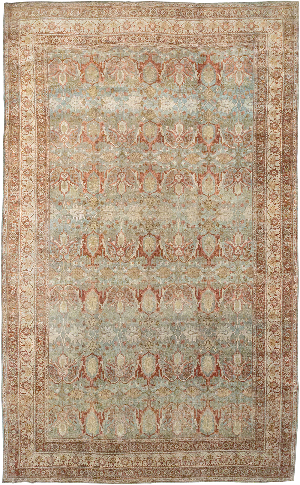 Antique Persian Bidjar Oversize Carpet, No.30402 - Staging