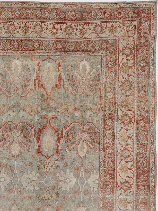 Antique Persian Bidjar Oversize Carpet, No.30402 - Staging