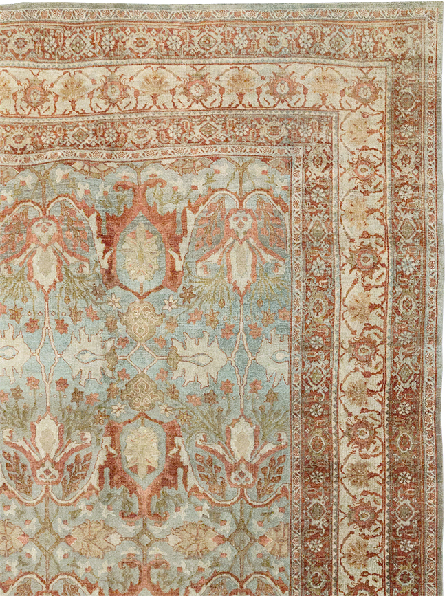 Antique Persian Bidjar Oversize Carpet, No.30402 - Staging