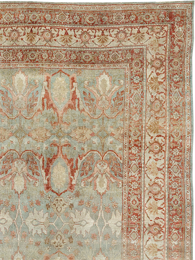 Antique Persian Bidjar Oversize Carpet, No.30402 - Staging