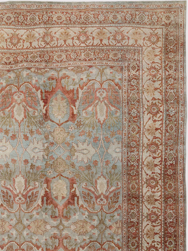 Antique Persian Bidjar Oversize Carpet, No.30402 - Staging