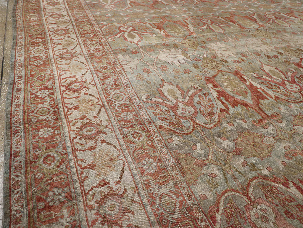 Antique Persian Bidjar Oversize Carpet, No.30402 - Staging