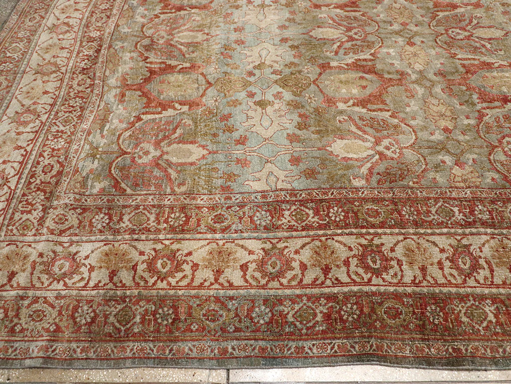 Antique Persian Bidjar Oversize Carpet, No.30402 - Staging