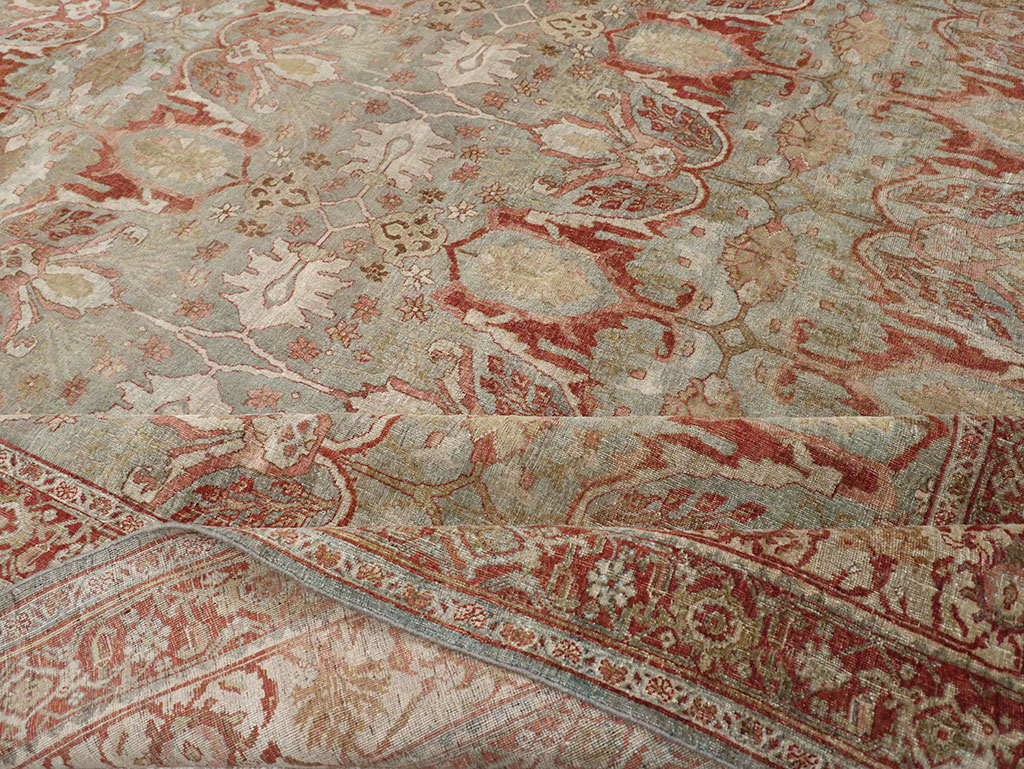 Antique Persian Bidjar Oversize Carpet, No.30402 - Staging