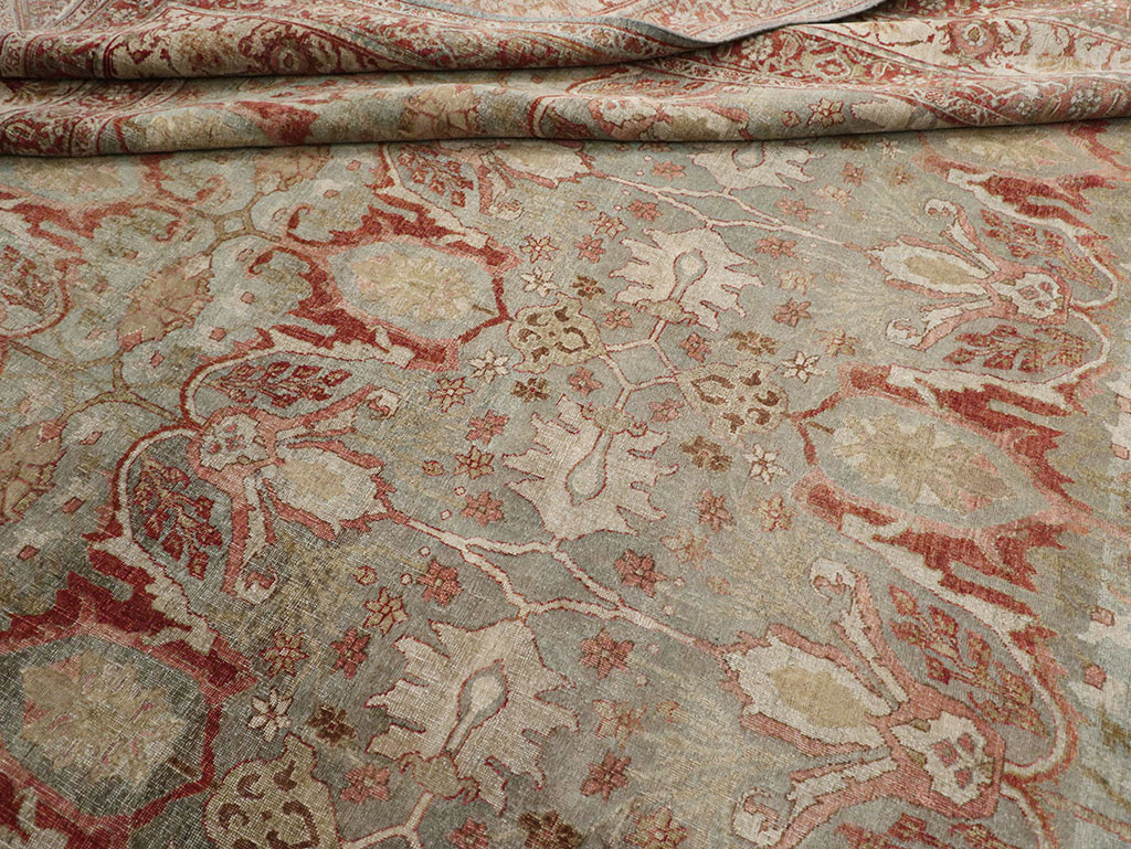 Antique Persian Bidjar Oversize Carpet, No.30402 - Staging