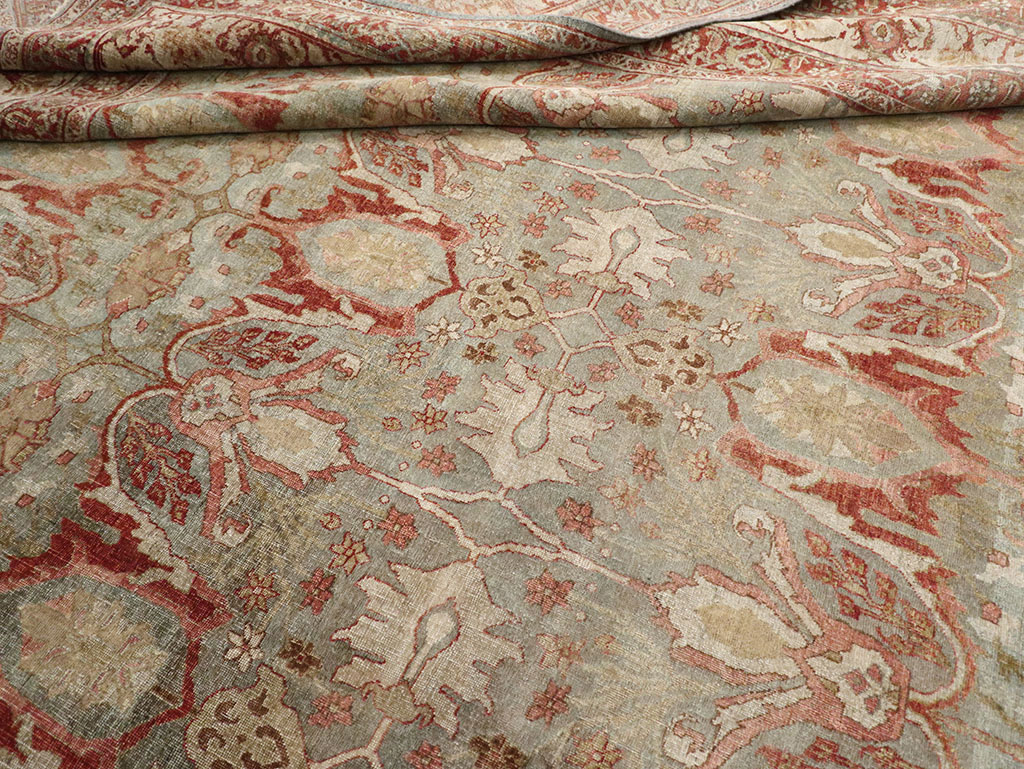 Antique Persian Bidjar Oversize Carpet, No.30402 - Staging