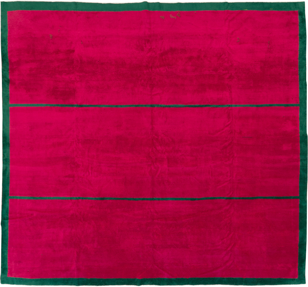 Vintage Anatolian Minimalistic Carpet, No.30403 - Staging