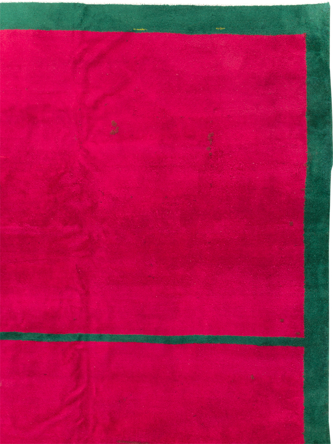 Vintage Anatolian Minimalistic Carpet, No.30403 - Staging