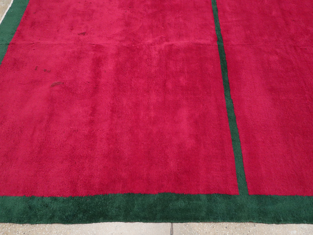 Vintage Anatolian Minimalistic Carpet, No.30403 - Staging