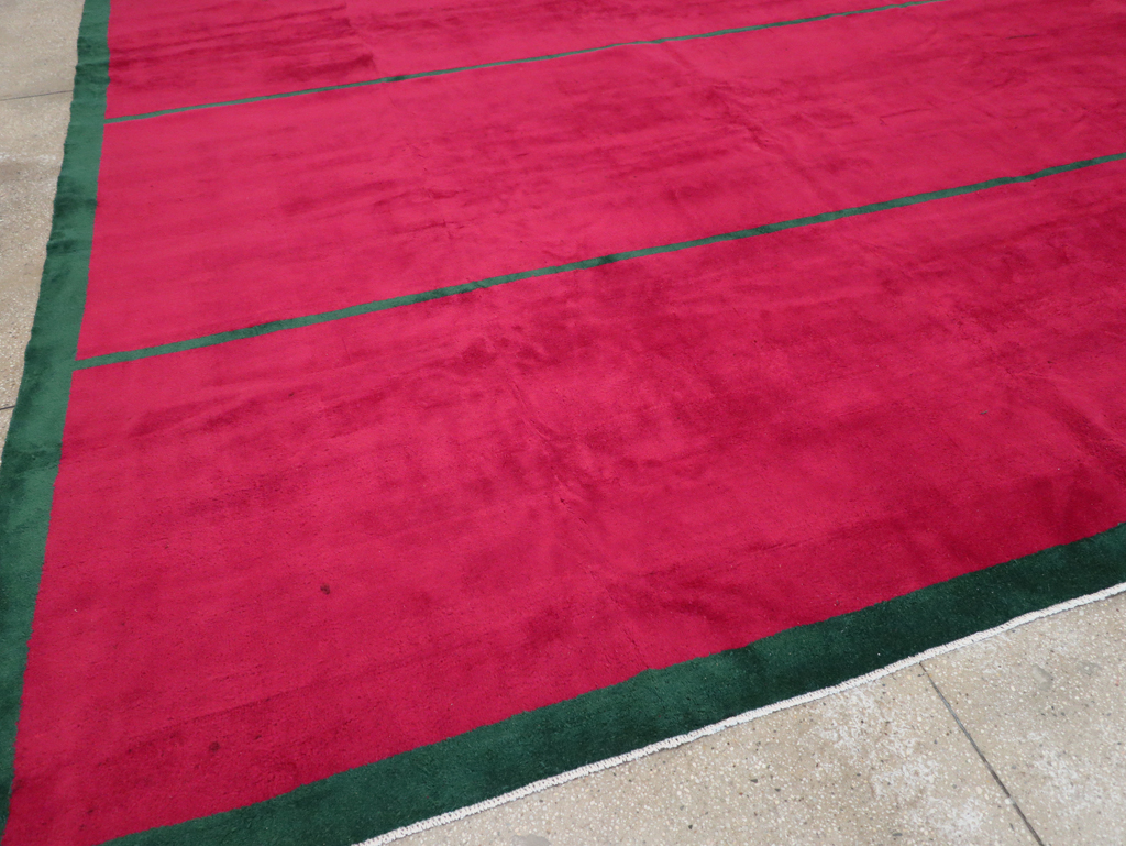 Vintage Anatolian Minimalistic Carpet, No.30403 - Staging