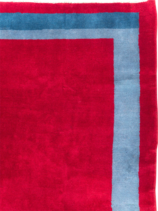 Vintage Anatolian Art Deco Style Carpet, No.30404 - Staging