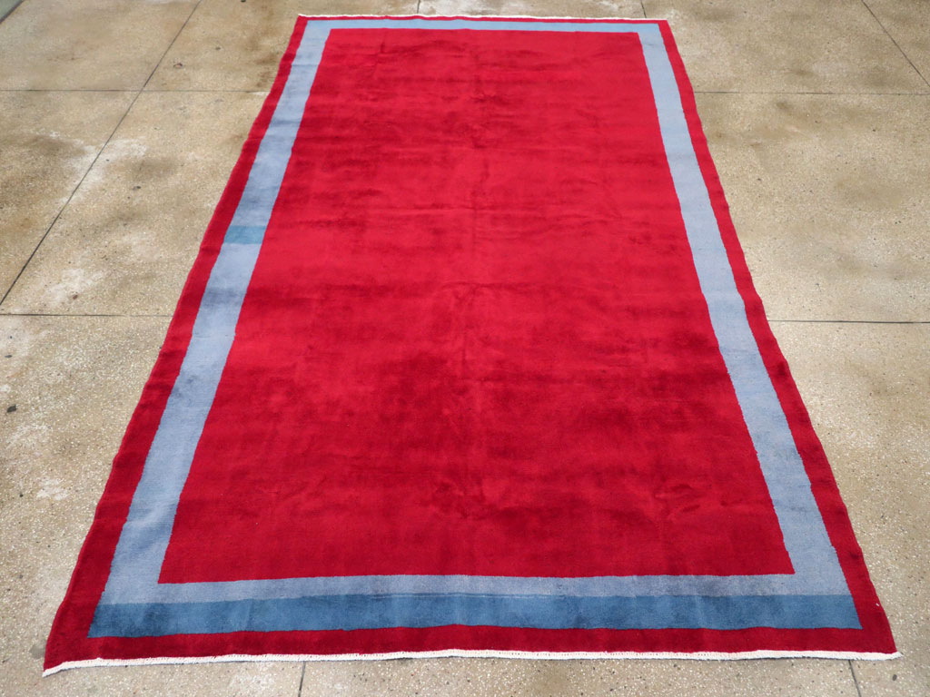 Vintage Anatolian Art Deco Style Carpet, No.30404 - Staging
