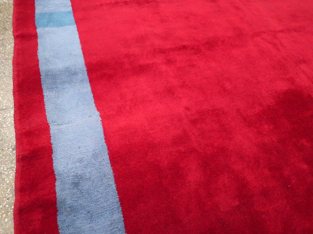 Vintage Anatolian Art Deco Style Carpet, No.30404 - Staging