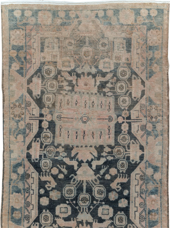 Vintage Persian Malayer Long Runner, No.30415 - Staging