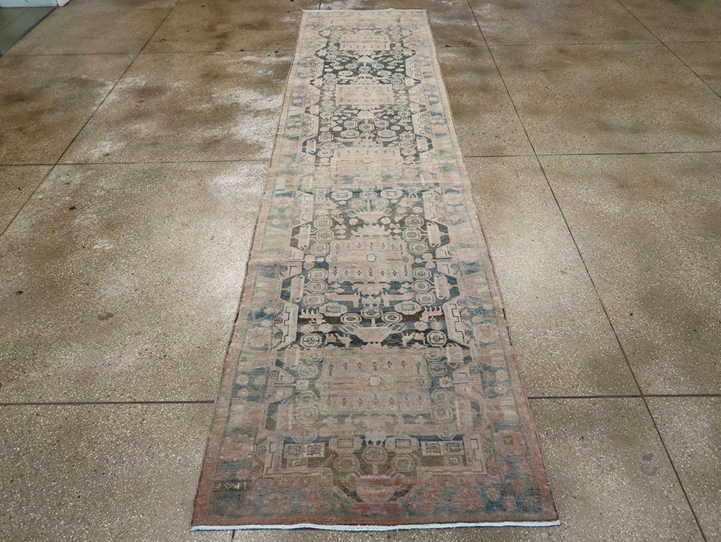 Vintage Persian Malayer Long Runner, No.30415 - Staging