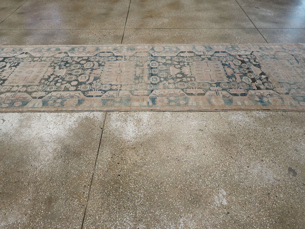 Vintage Persian Malayer Long Runner, No.30415 - Staging