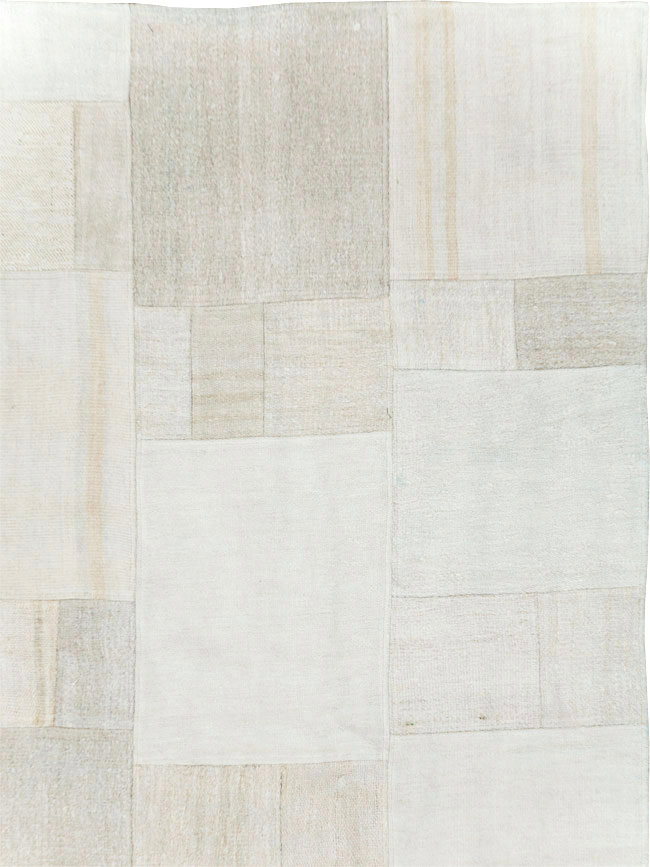 Contemporary Turkish  Room Size  Flatweave Kilim, No.30428 - Staging