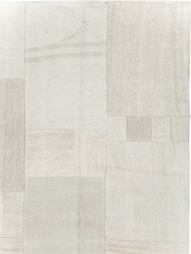 Contemporary Handmade Turkish Flatweave Kilim, No.30432 - Staging