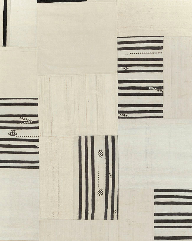 Contemporary Turkish Flatweave Kilim, No.30434 - Staging